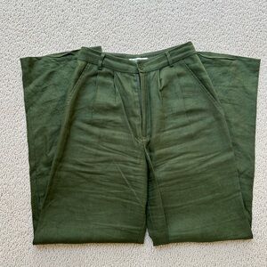 Reformation Vesta Pant - Fern Green, size 0